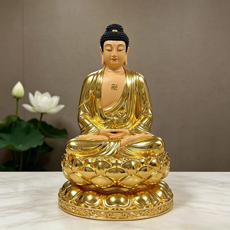 3-Tier Lotus Sakyamuni Buddha Statue