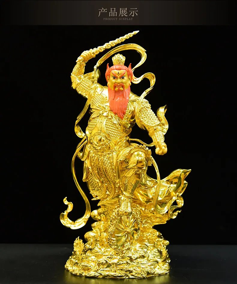 Brass Wang Lingguan Statue