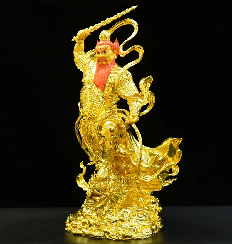 Brass Wang Lingguan Statue