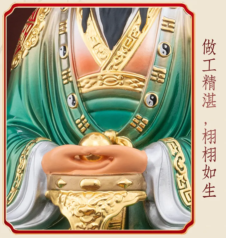 Bronze San Qing Dao Zu Statues Set