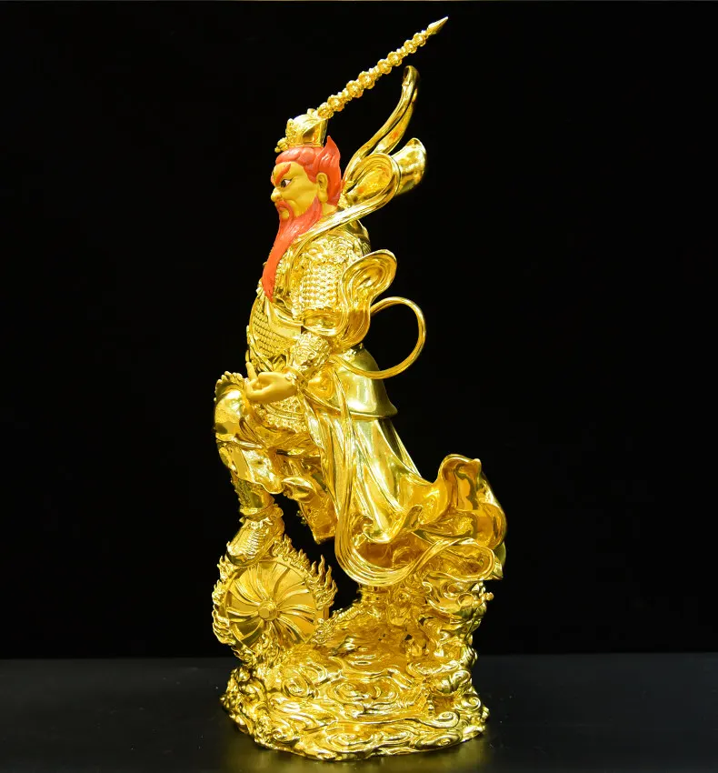 Brass Wang Lingguan Statue