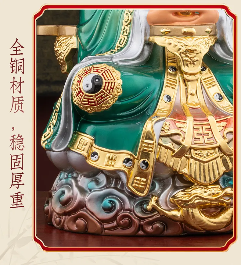 Bronze San Qing Dao Zu Statues Set