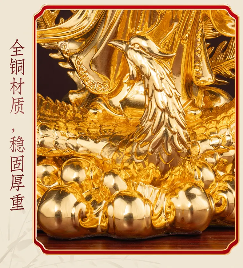 Sacred Altar Phoenix Sword Gourd Jiutian Xuannv Statue