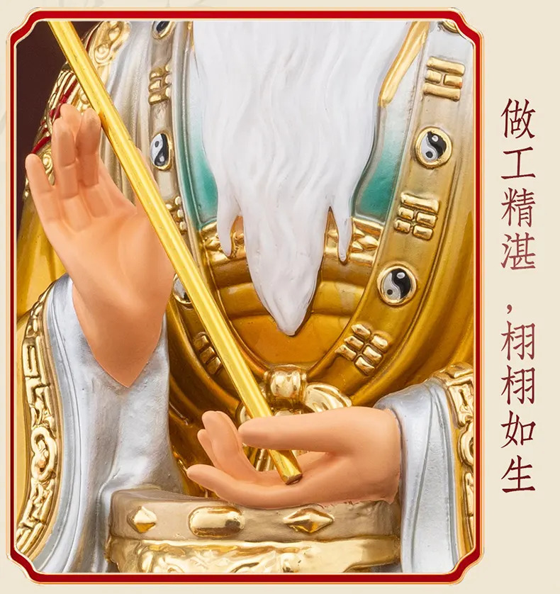 Bronze San Qing Dao Zu Statues Set