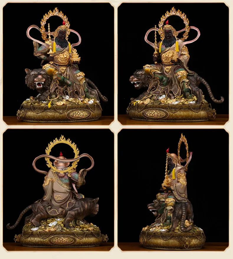 Tiger Riding Treasure Bowl Wealth Deity Zhao Gongming