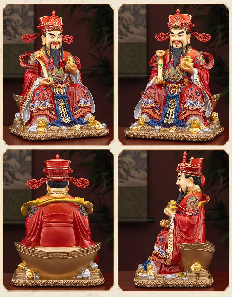 Ruyi Ingot Sitting Bi Gan Brass God of Wealth
