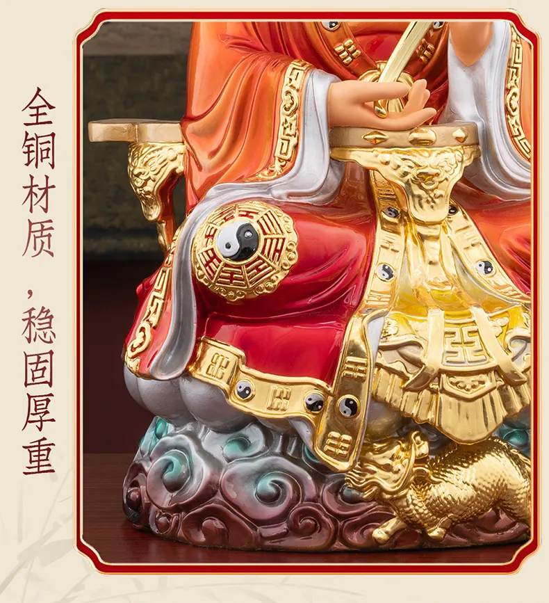 Bronze San Qing Dao Zu Statues Set