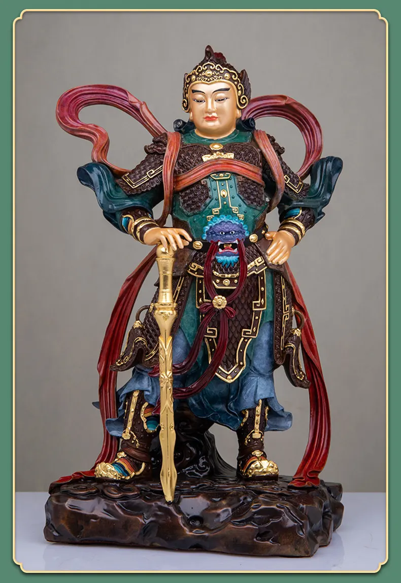 Standing Bronze Skanda Bodhisattva Statue