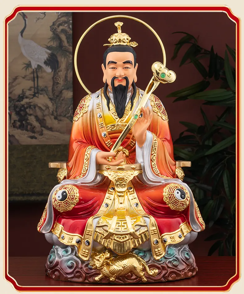 Bronze San Qing Dao Zu Statues Set