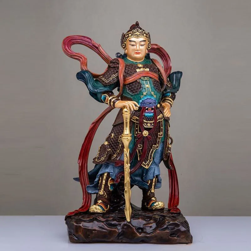 Standing Bronze Skanda Bodhisattva Statue