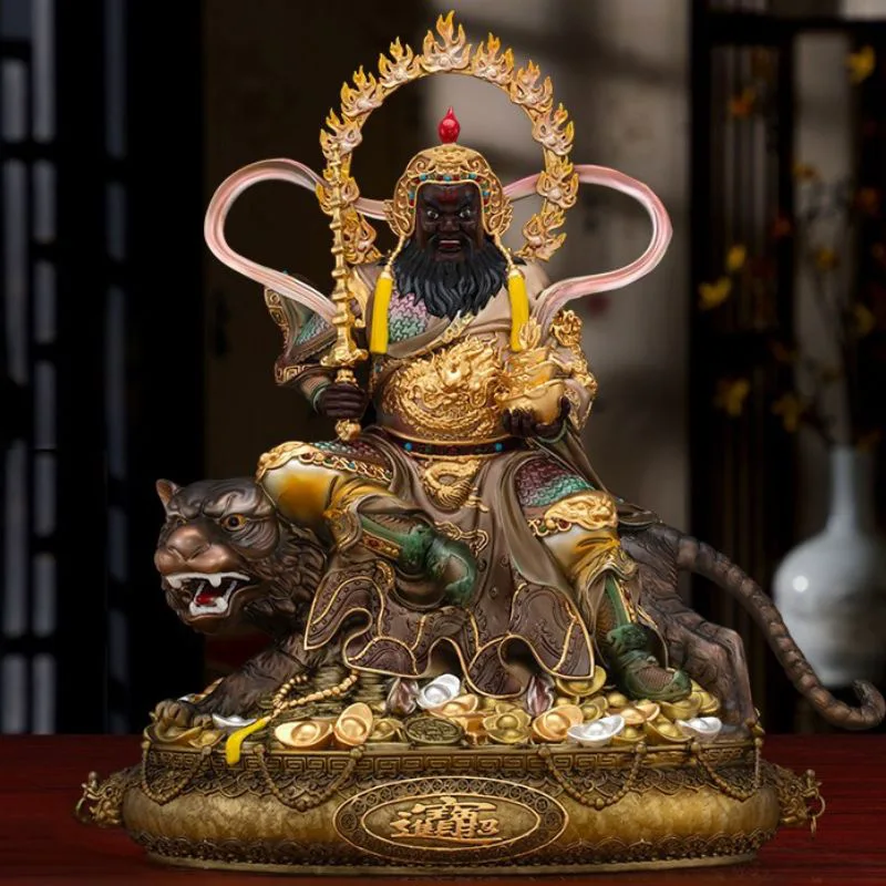 Tiger Riding Treasure Bowl Wealth Deity Zhao Gongming
